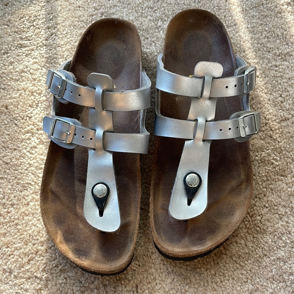 Birkenstock Sandals in Silver